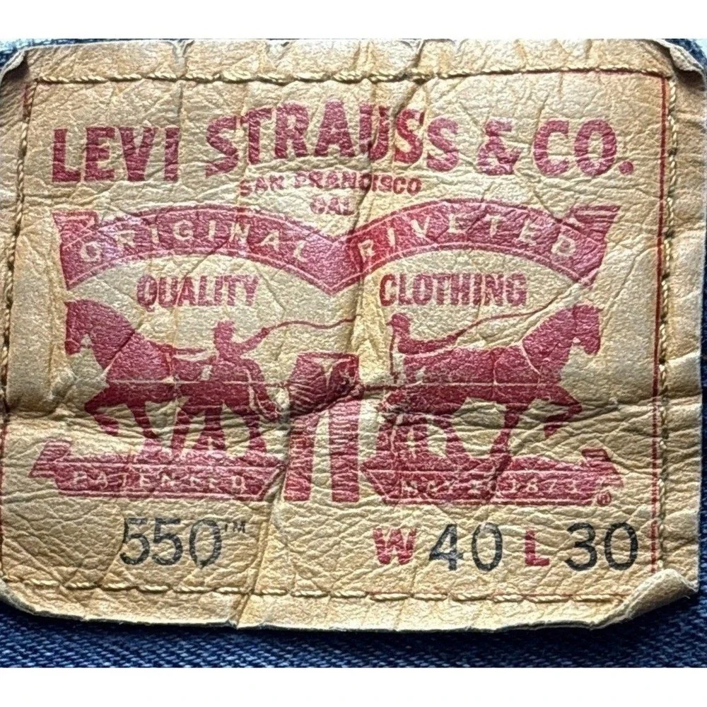 Levis 550 Relaxed Fit Jeans Mens‎ 40x30 Medium Wash Blue Denim Pants